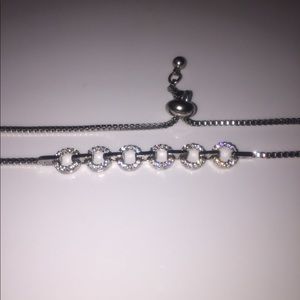 6 Ring Silver Bracelet